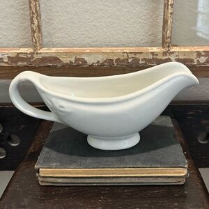Vintage SHENANGO RESTAURANT CHINA Gravy Boat US Quarter Master Corps. White
